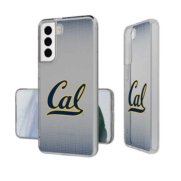 University of California Berkeley Golden Bears Linen Galaxy Clear Phone Case