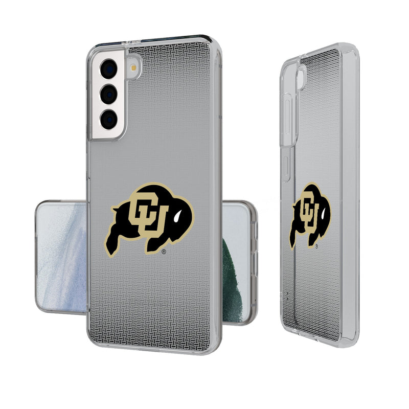 University of Colorado Buffaloes Linen Galaxy Clear Phone Case