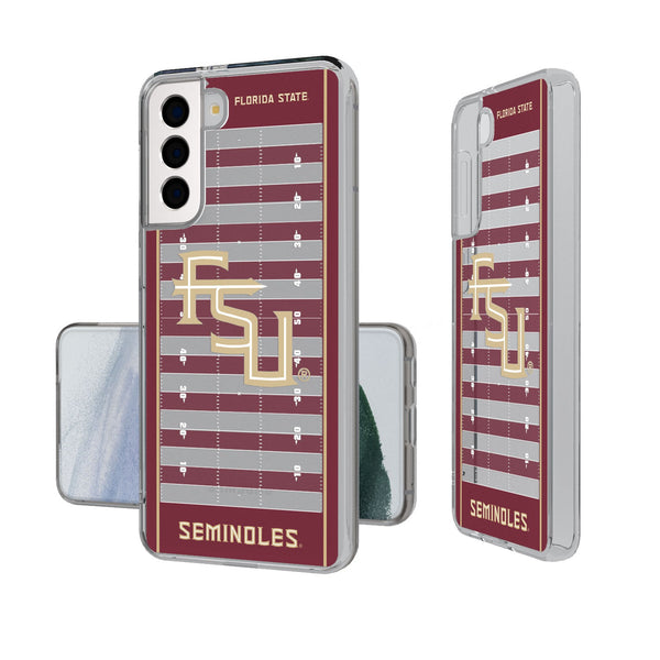 Florida State University Seminoles Athletic Wordmark Field Galaxy Clear Phone Case