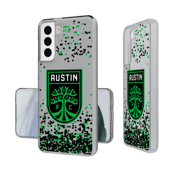 Austin FC  Confetti Galaxy Clear Phone Case