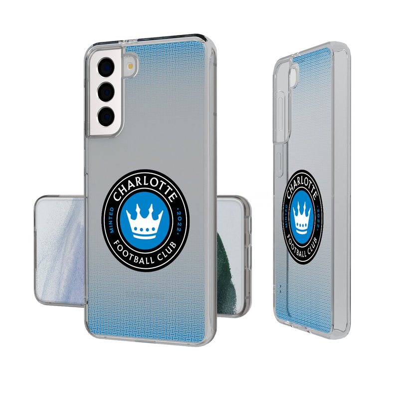 Charlotte FC  Linen Galaxy Clear Phone Case