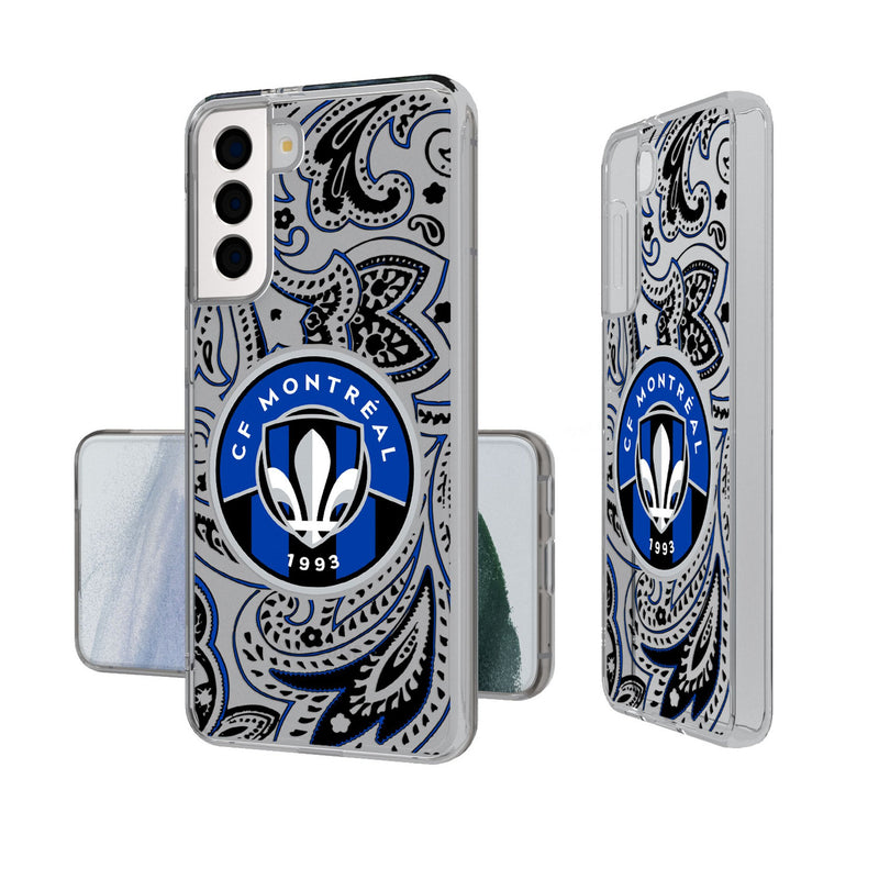 CF Montreal  Paisley Galaxy Clear Phone Case