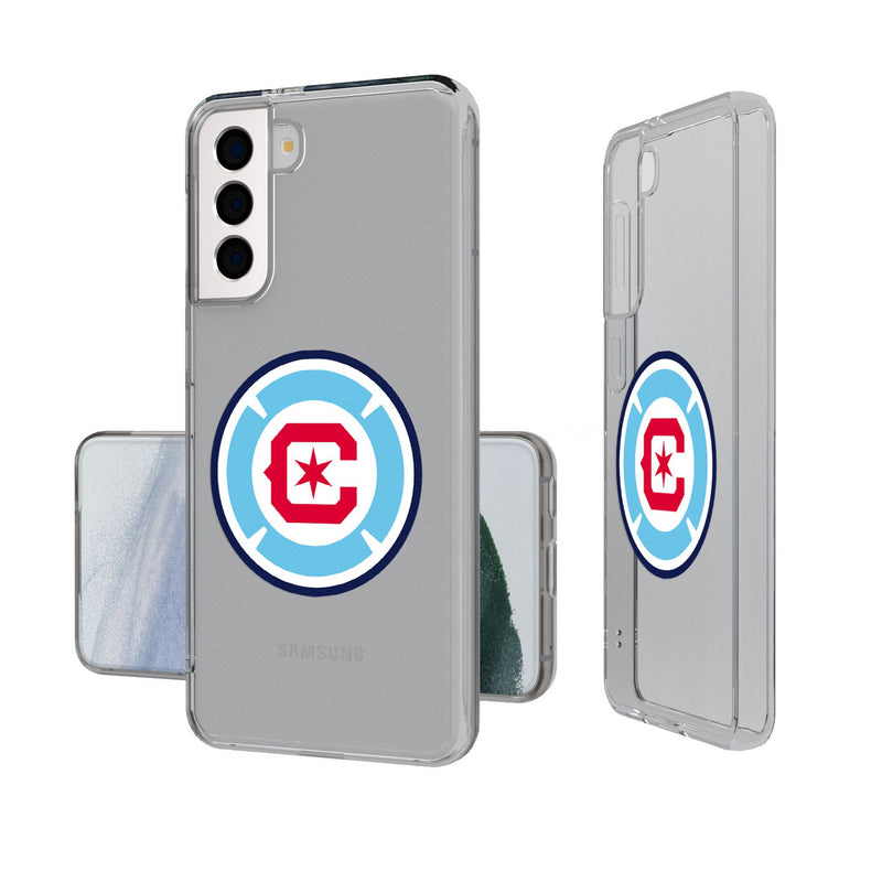 Chicago Fire  Insignia Galaxy Clear Phone Case