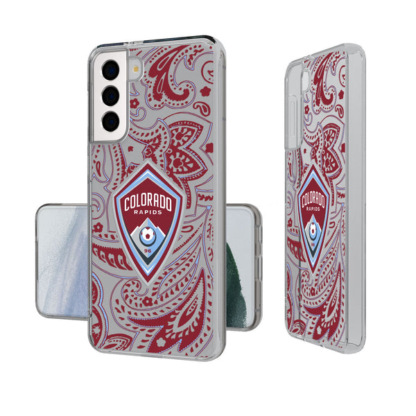 Colorado Rapids  Paisley Galaxy Clear Phone Case