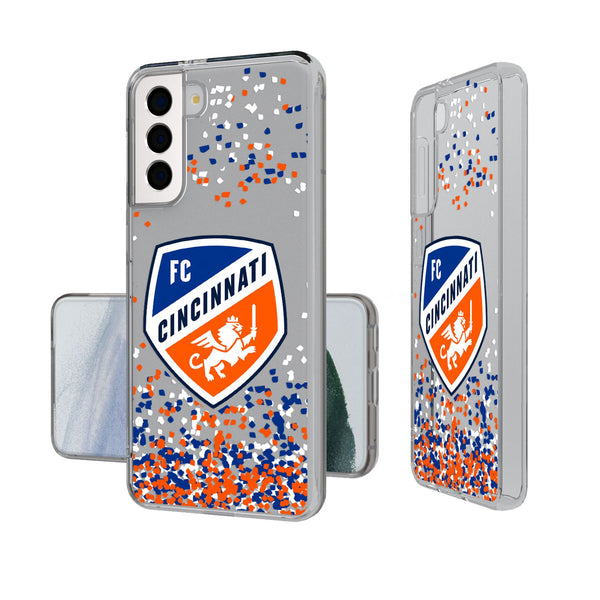 FC Cincinnati  Confetti Galaxy Clear Phone Case