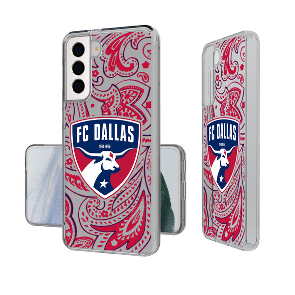 FC Dallas  Paisley Galaxy Clear Phone Case