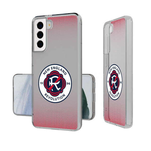 New England Revolution  Linen Galaxy Clear Phone Case