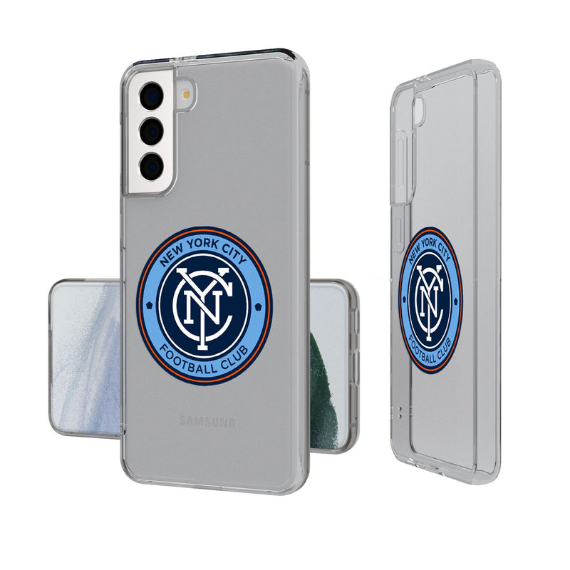 New York City FC  Insignia Galaxy Clear Phone Case