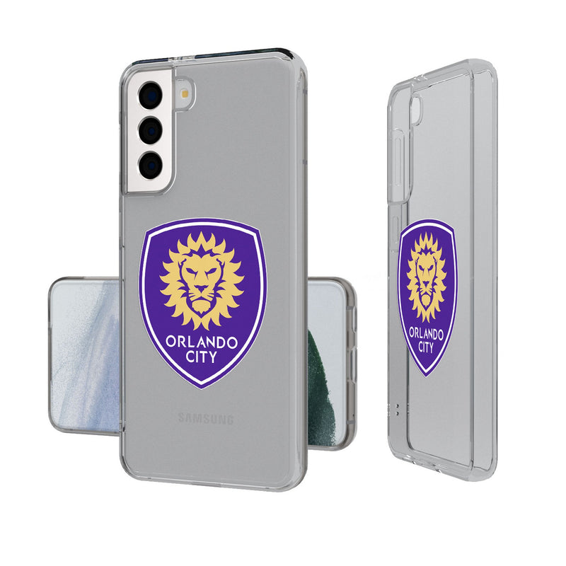 Orlando City Soccer Club  Insignia Galaxy Clear Phone Case