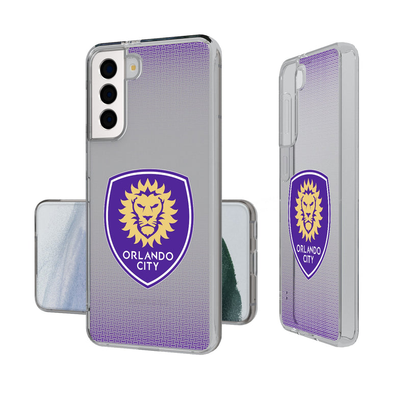 Orlando City Soccer Club  Linen Galaxy Clear Phone Case