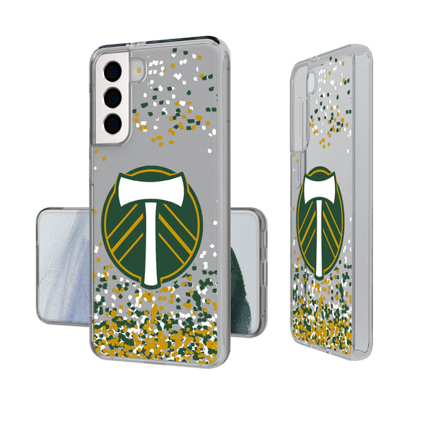 Portland Timbers   Confetti Galaxy Clear Phone Case