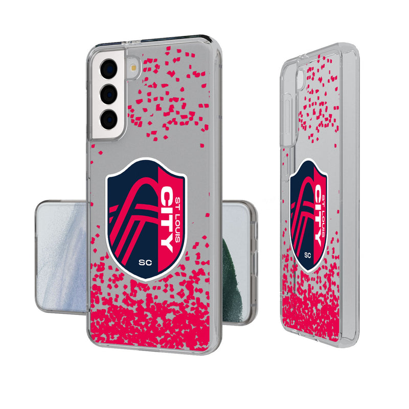 St. Louis CITY SC  Confetti Galaxy Clear Phone Case