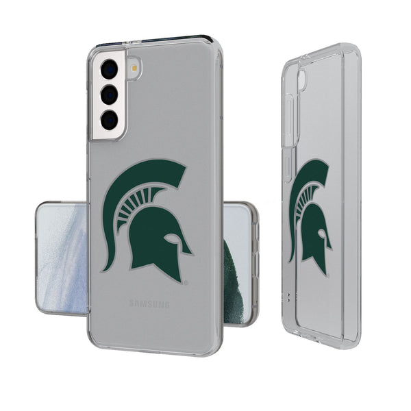 Michigan State University Spartans Insignia Galaxy Clear Phone Case