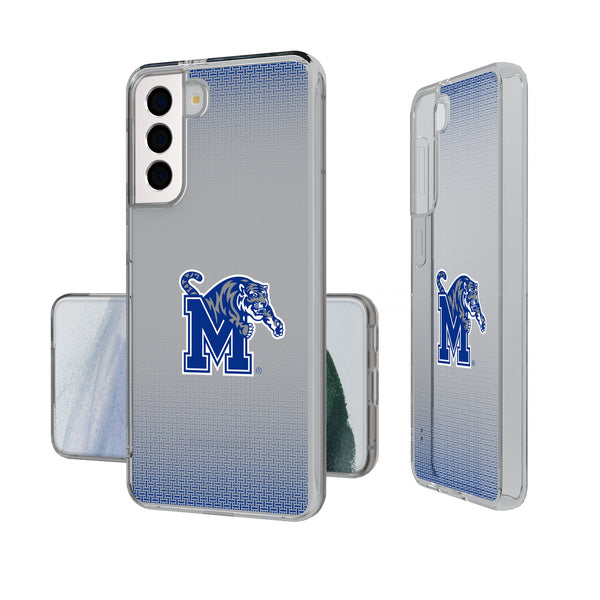 University of Memphis Tigers Linen Galaxy Clear Phone Case