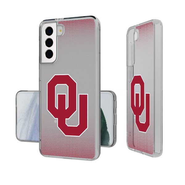 University of Oklahoma Sooners Linen Galaxy Clear Phone Case