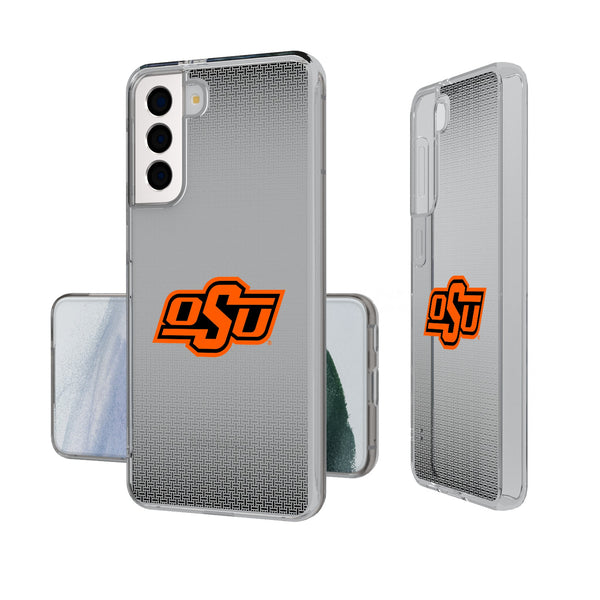 Oklahoma State University Cowboys Linen Galaxy Clear Phone Case