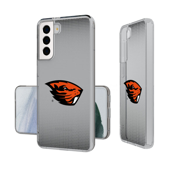 Oregon State University Beavers Linen Galaxy Clear Phone Case