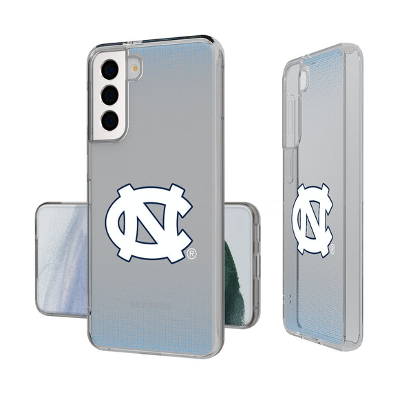 University of North Carolina Tar Heels Linen Galaxy Clear Phone Case