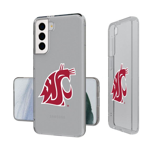 Washington State University Cougars Insignia Galaxy Clear Phone Case