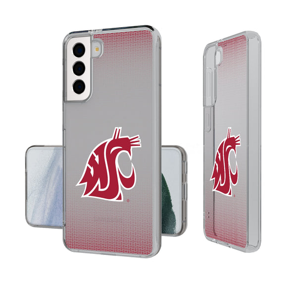 Washington State University Cougars Linen Galaxy Clear Phone Case