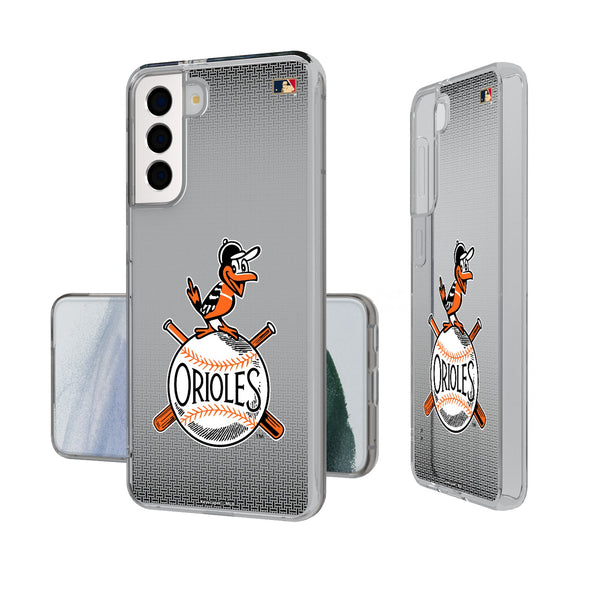 Baltimore Orioles 1954-1963 - Cooperstown Collection Linen Galaxy Clear Phone Case