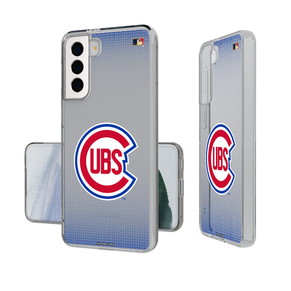 Chicago Cubs 1948-1956 - Cooperstown Collection Linen Galaxy Clear Phone Case