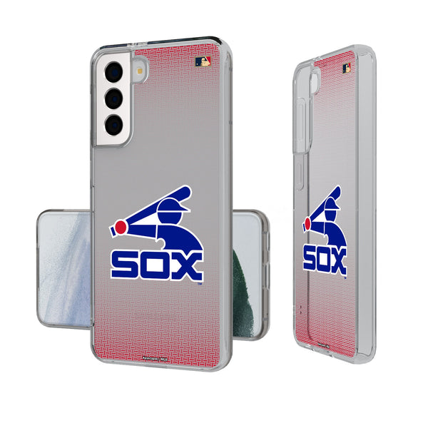 Chicago White Sox 1976-1981 - Cooperstown Collection Linen Galaxy Clear Phone Case