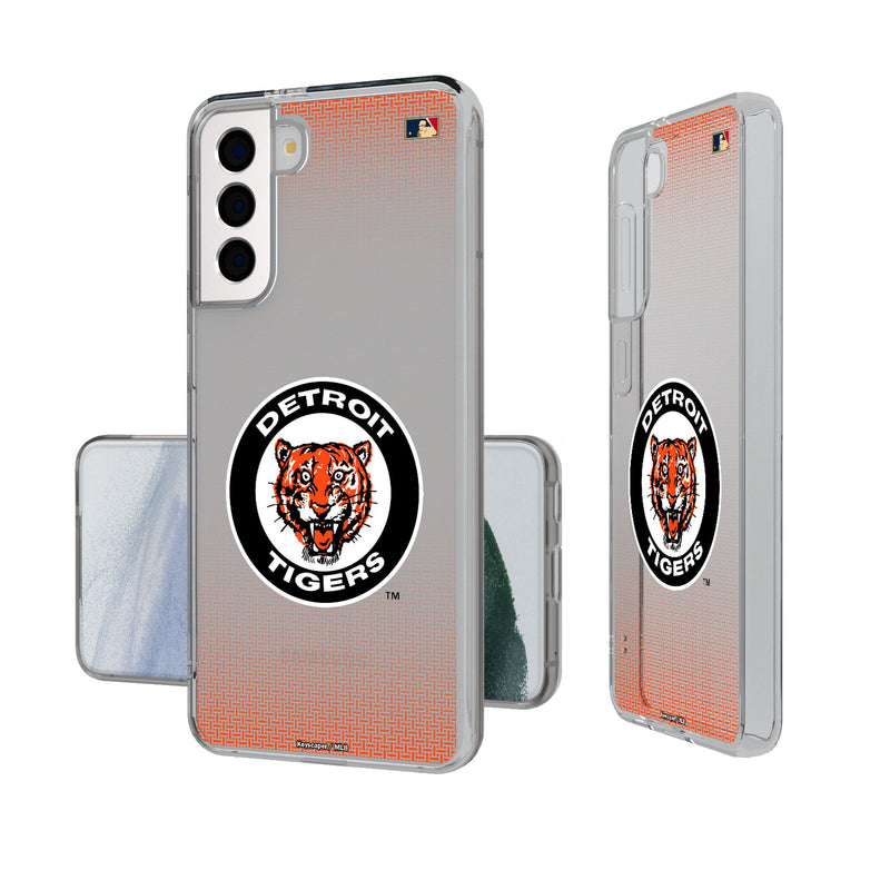 Detroit Tigers 1961-1963 - Cooperstown Collection Linen Galaxy Clear Phone Case