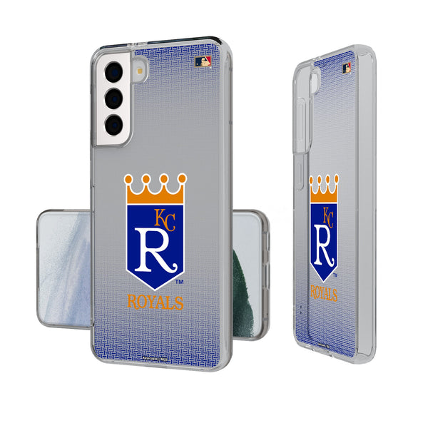 Kansas City Royals 1969-1978 - Cooperstown Collection Linen Galaxy Clear Phone Case