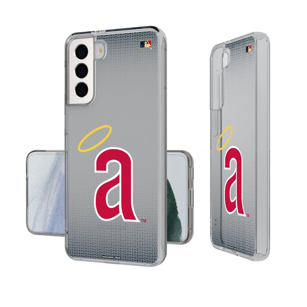 LA Angels 1971 - Cooperstown Collection Linen Galaxy Clear Phone Case