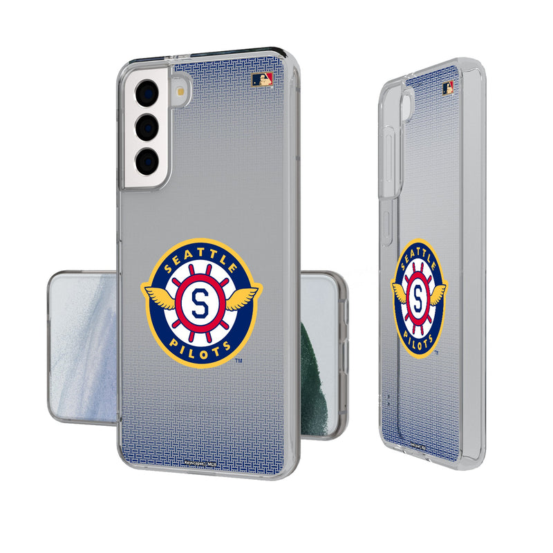 Seattle Pilots 1969 - Cooperstown Collection Linen Galaxy Clear Phone Case