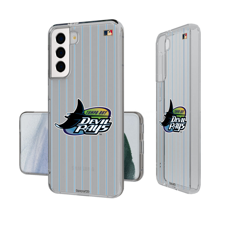 Tampa Bay 1998-2000 - Cooperstown Collection Pinstripe Galaxy Clear Phone Case