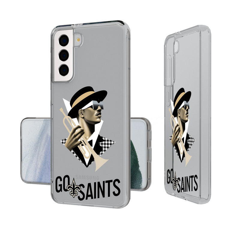 New Orleans Saints 2024 Illustrated Limited Edition Galaxy Clear Phone Case