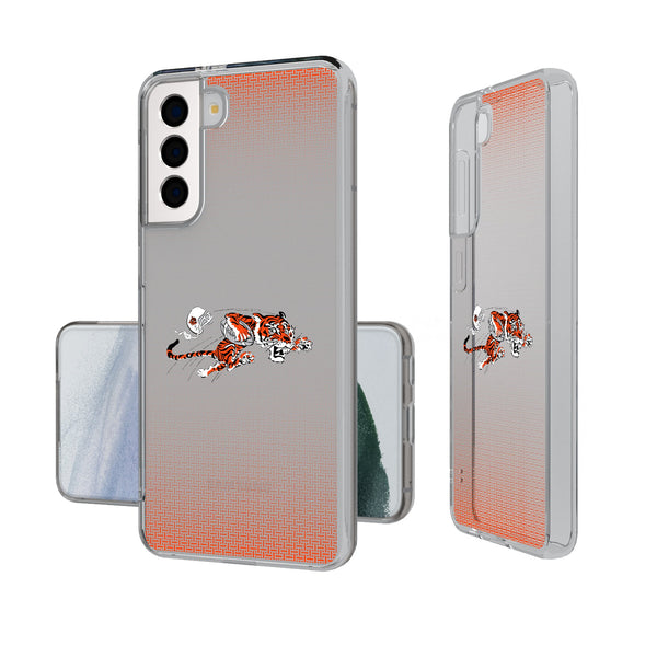 Cincinnati Bengals Historic Collection Linen Galaxy Clear Phone Case