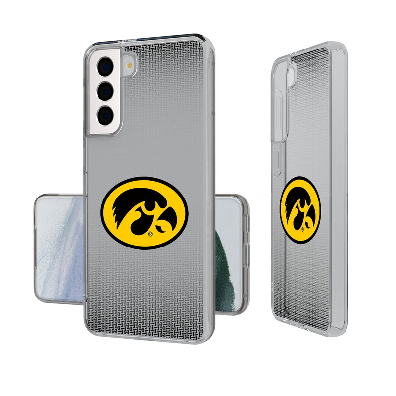 University of Iowa Hawkeyes Linen Galaxy Clear Phone Case