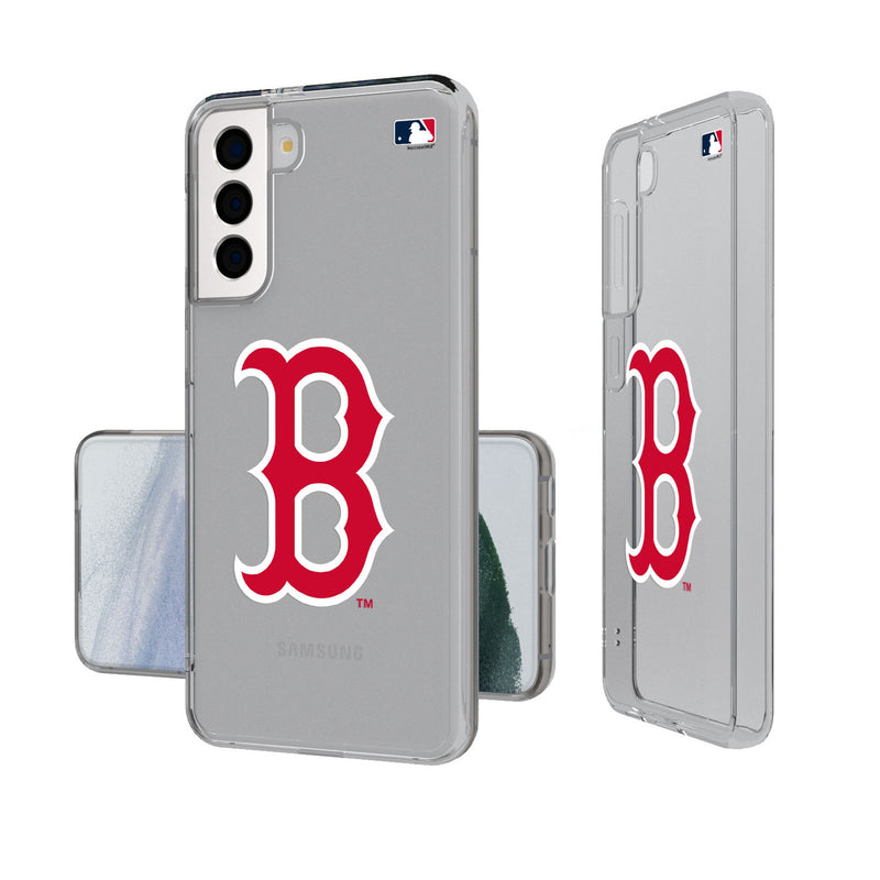 Boston Red Sox Insignia Galaxy Clear Phone Case