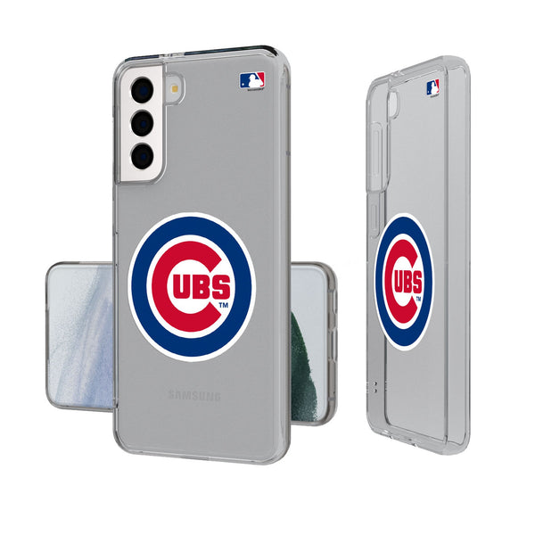 Chicago Cubs Insignia Galaxy Clear Phone Case