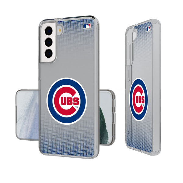 Chicago Cubs Linen Galaxy Clear Phone Case