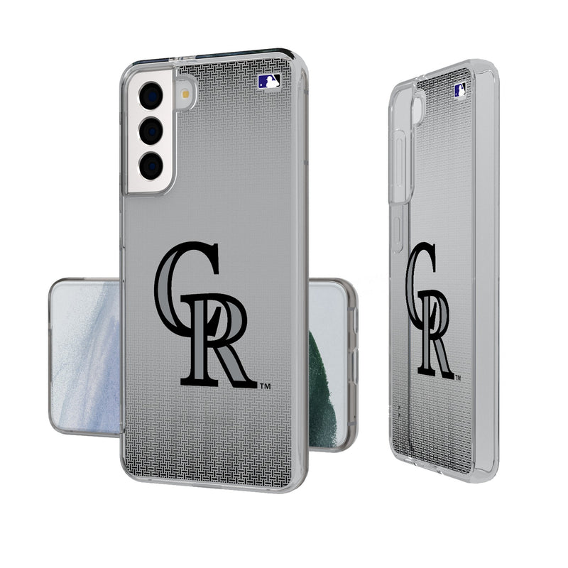 Colorado Rockies Linen Galaxy Clear Phone Case