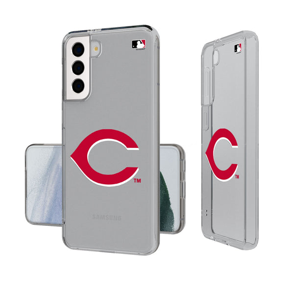 Cincinnati Reds Insignia Galaxy Clear Phone Case