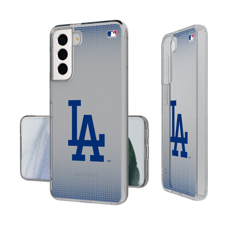 LA Dodgers Linen Galaxy Clear Phone Case