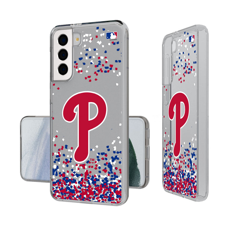 Philadelphia Phillies Confetti Galaxy Clear Phone Case