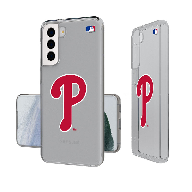 Philadelphia Phillies Insignia Galaxy Clear Phone Case