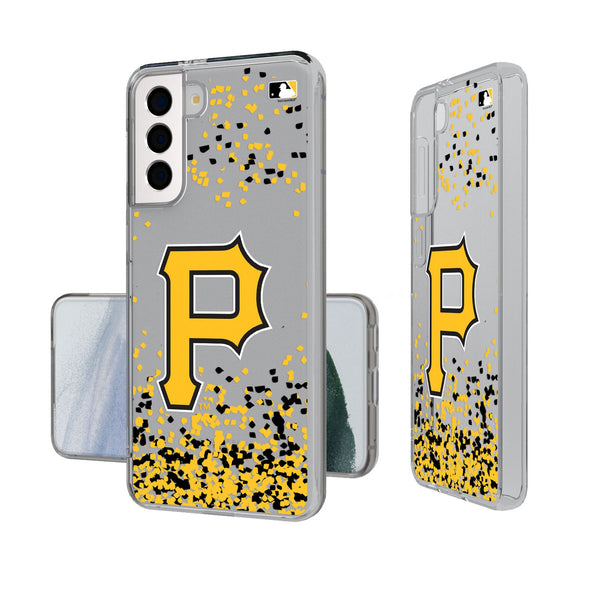 Pittsburgh Pirates Confetti Galaxy Clear Phone Case