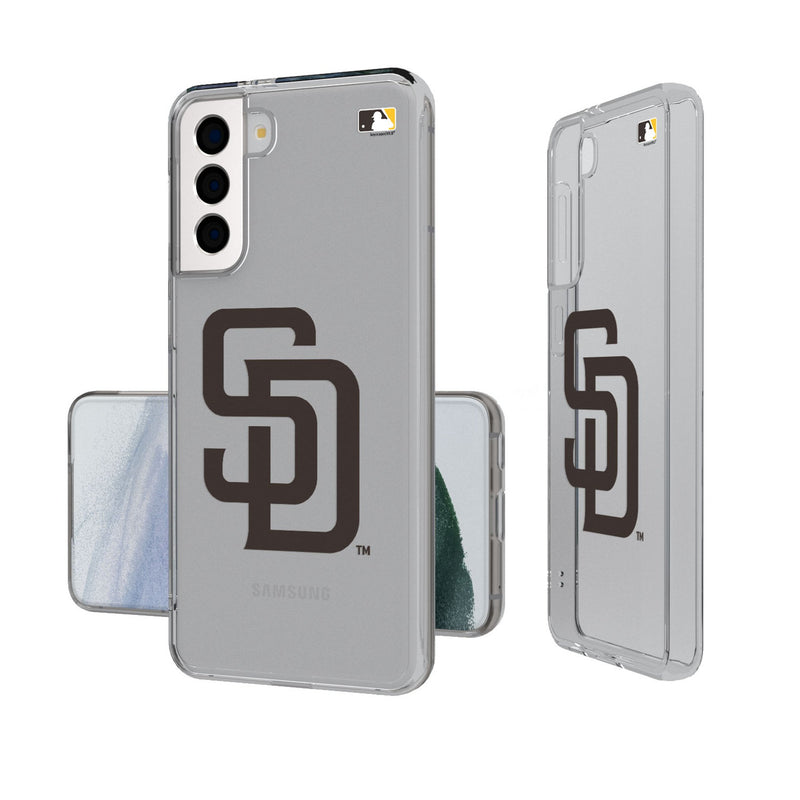 San Diego Padres Insignia Galaxy Clear Phone Case