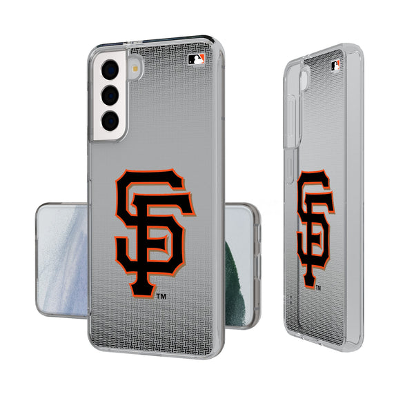 San Francisco Giants Linen Galaxy Clear Phone Case