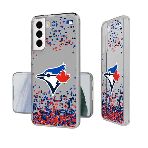 Toronto Blue Jays Confetti Galaxy Clear Phone Case