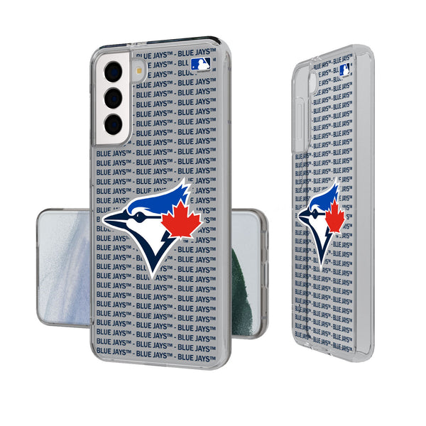 Toronto Blue Jays Text Backdrop Galaxy Clear Phone Case