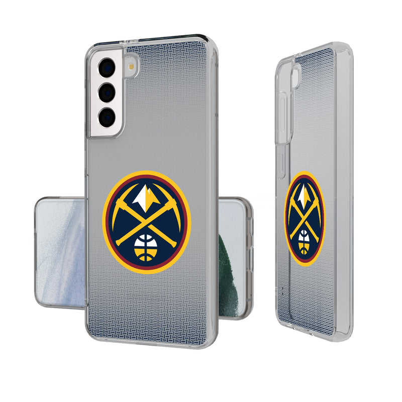 Denver Nuggets Linen Galaxy Clear Phone Case