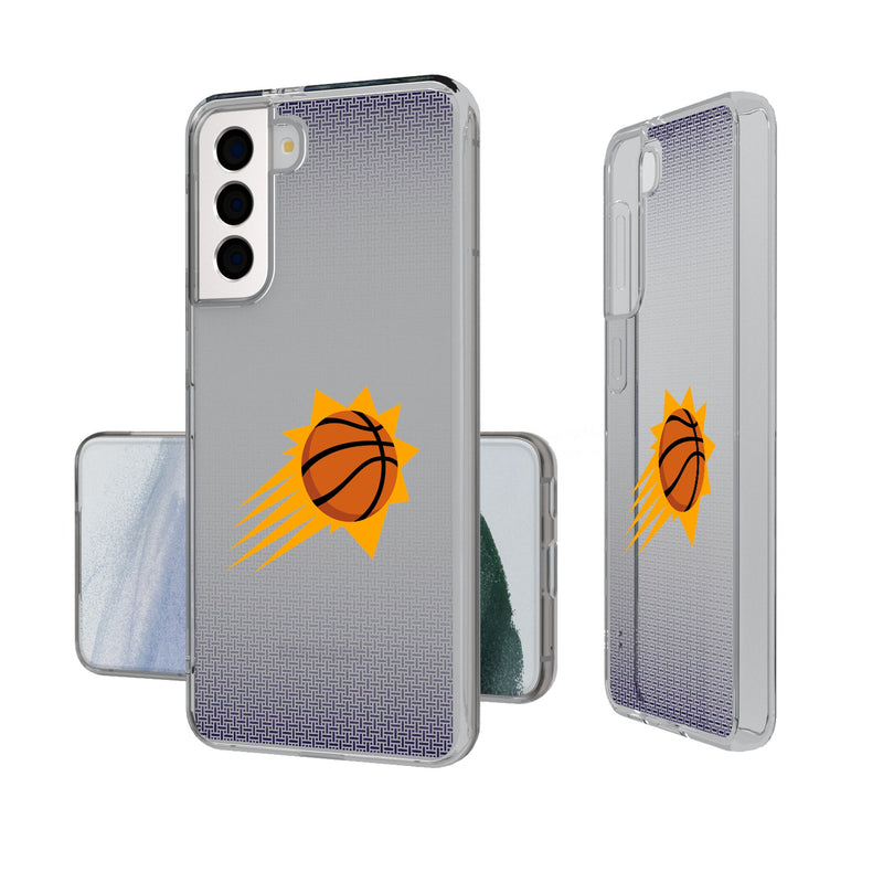 Phoenix Suns Linen Galaxy Clear Phone Case